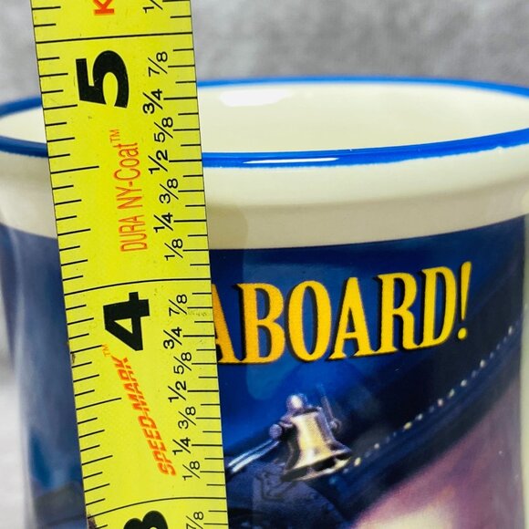 The Polar Express All Aboard Ceramic Mug Hot Chocolate Cup Christmas Train - Picture 10 of 11